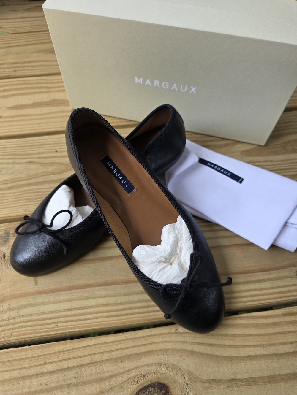 Margaux Demi Ballet Flats - Black